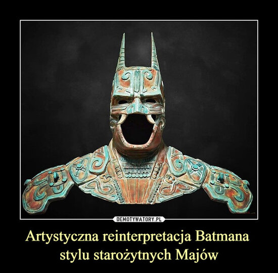 Batman w stroju Majow.jpg